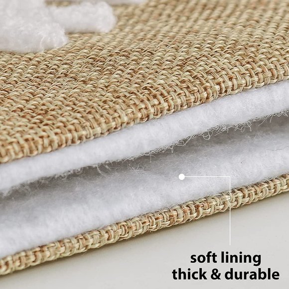 Meriwoods Burlap Christmas Stockings, 19 Inches 3 Pack Rustic Xmas Stockings NEW - Picture 6 of 6